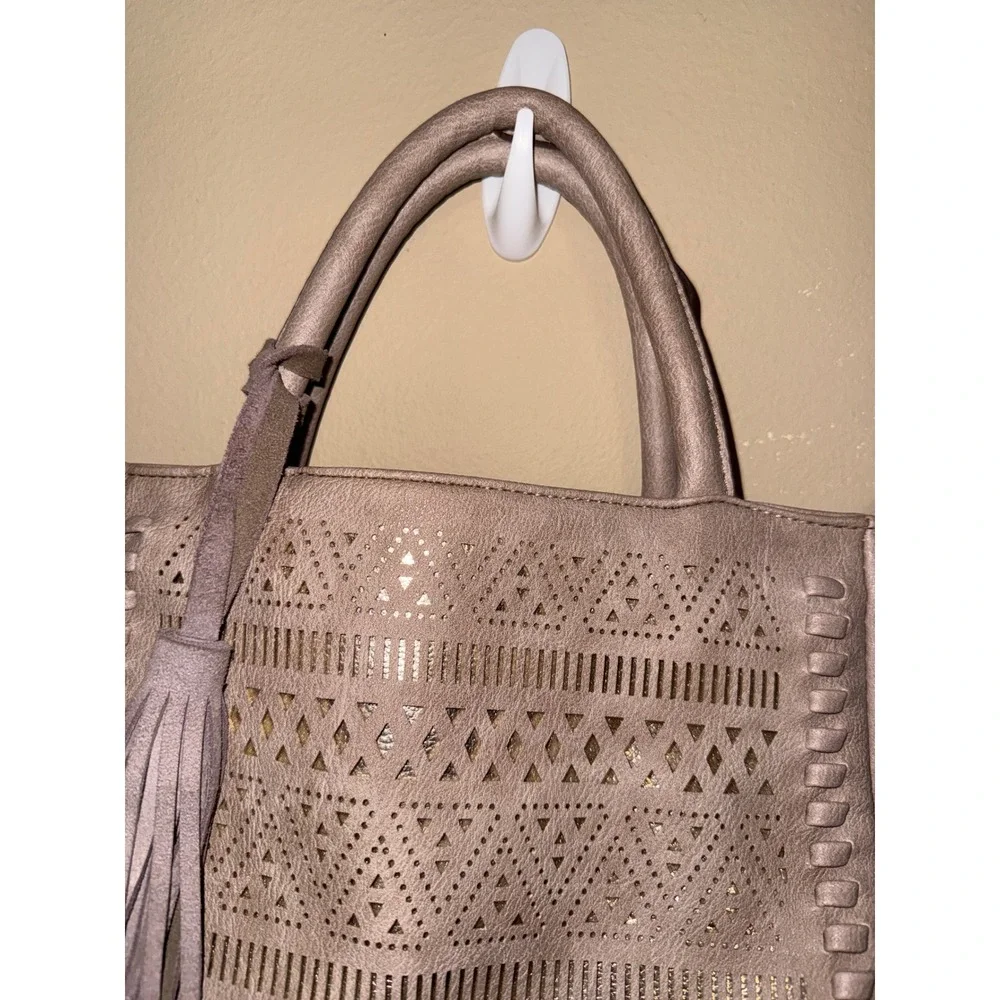 Unbranded taupe faux